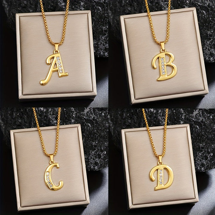 Alice | Crystal Initial Necklace