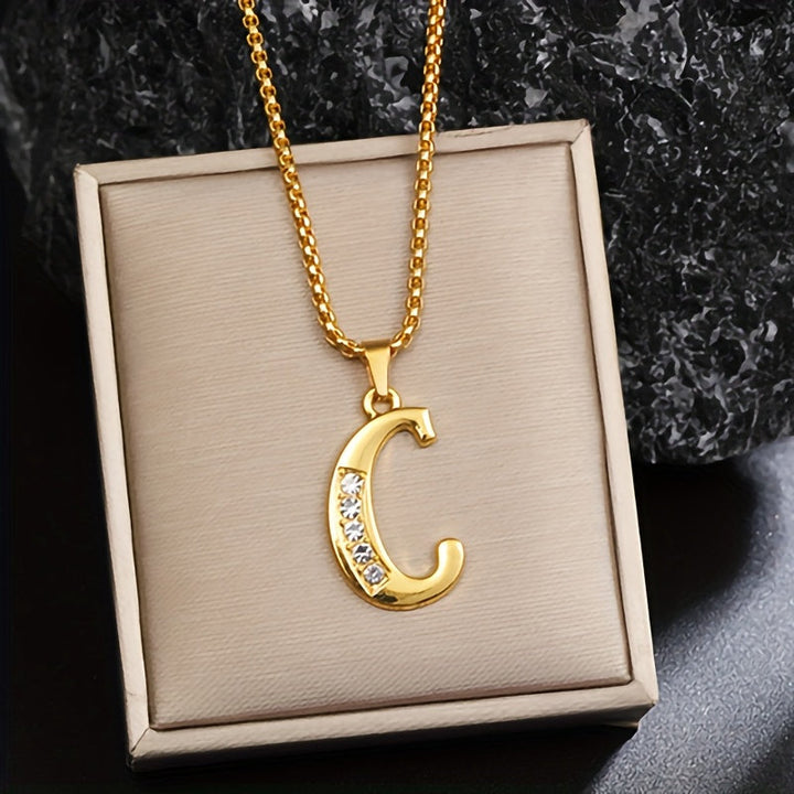 Alice | Crystal Initial Necklace