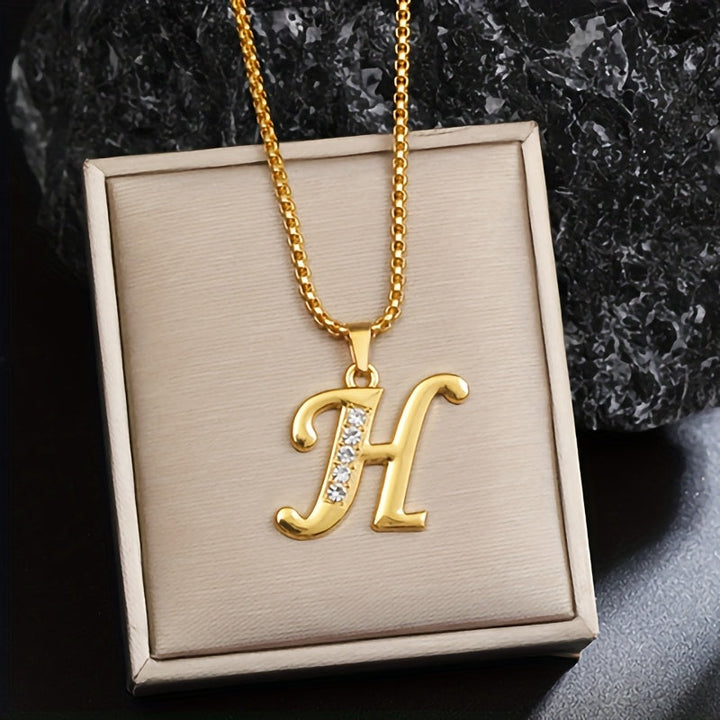 Alice | Crystal Initial Necklace