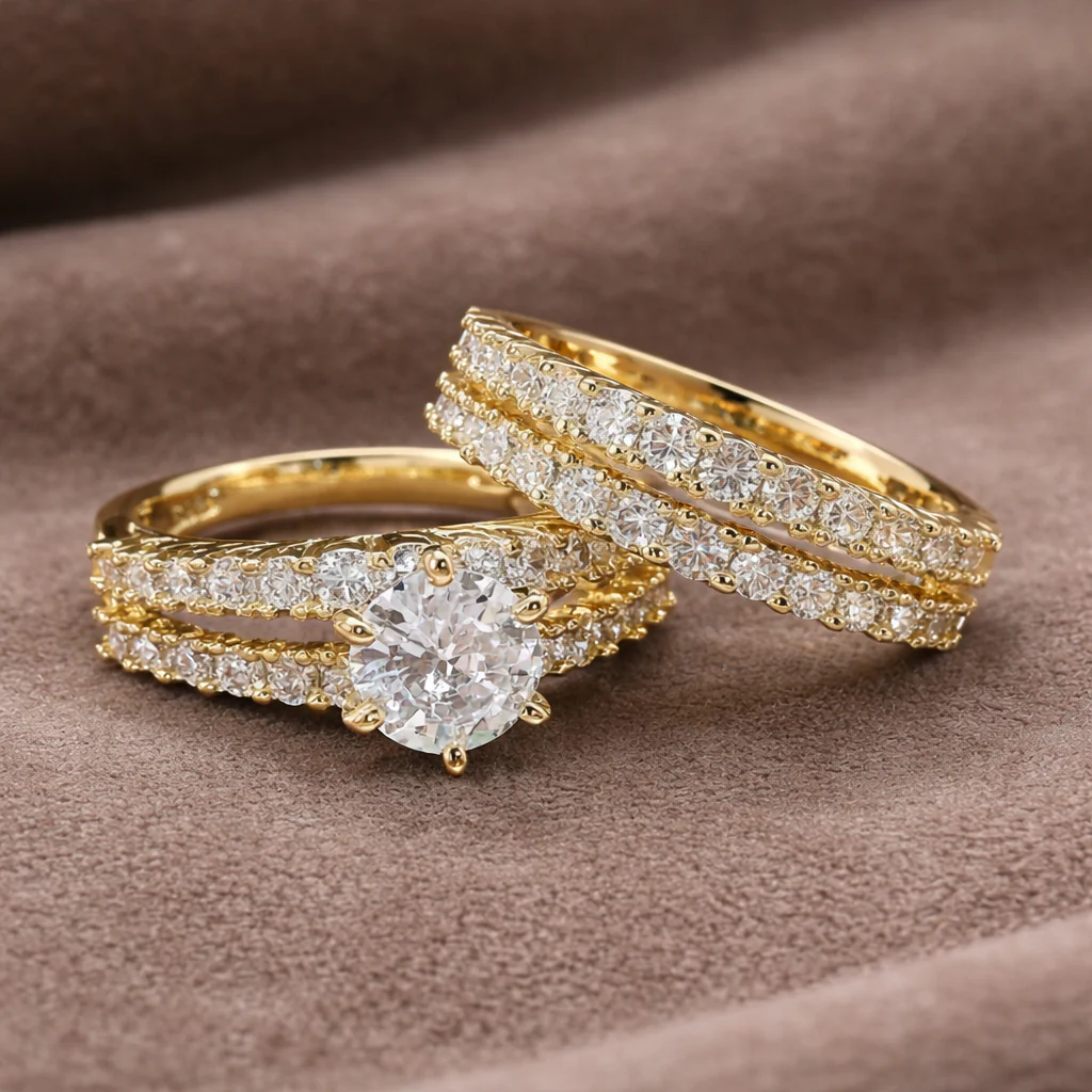 Eternal Radiance | Three-Piece Ring Set