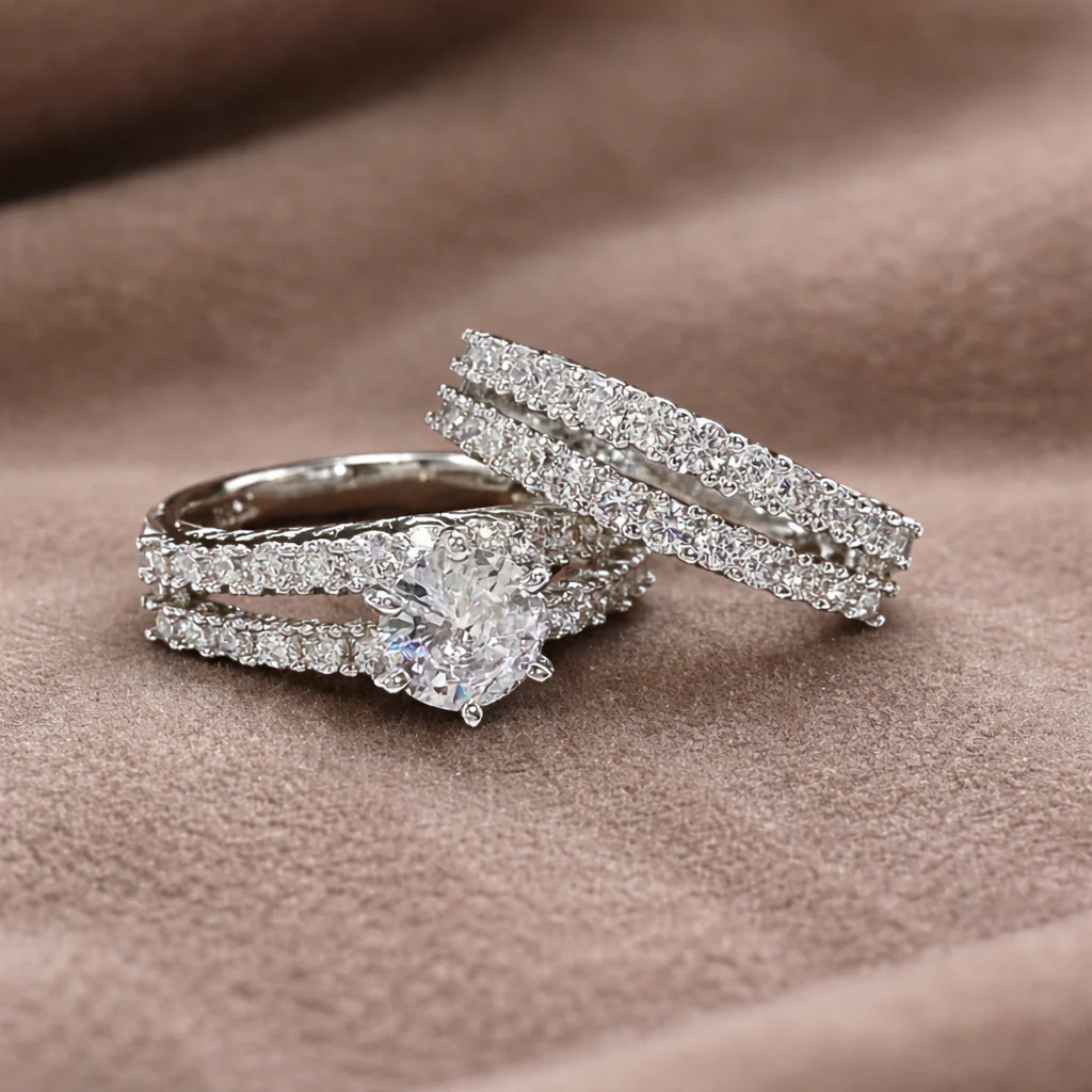 Eternal Radiance | Three-Piece Ring Set