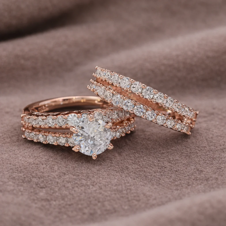 Eternal Radiance | Three-Piece Ring Set