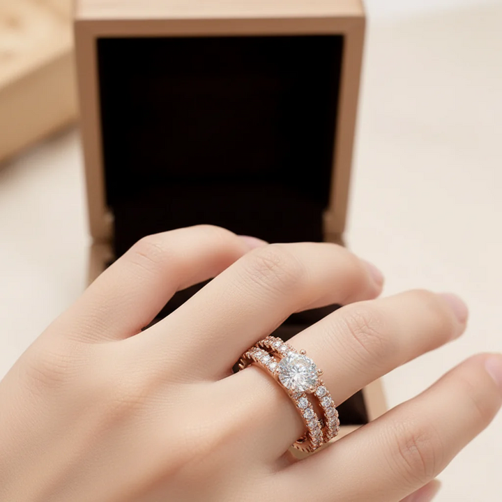 Eternal Radiance | Three-Piece Ring Set