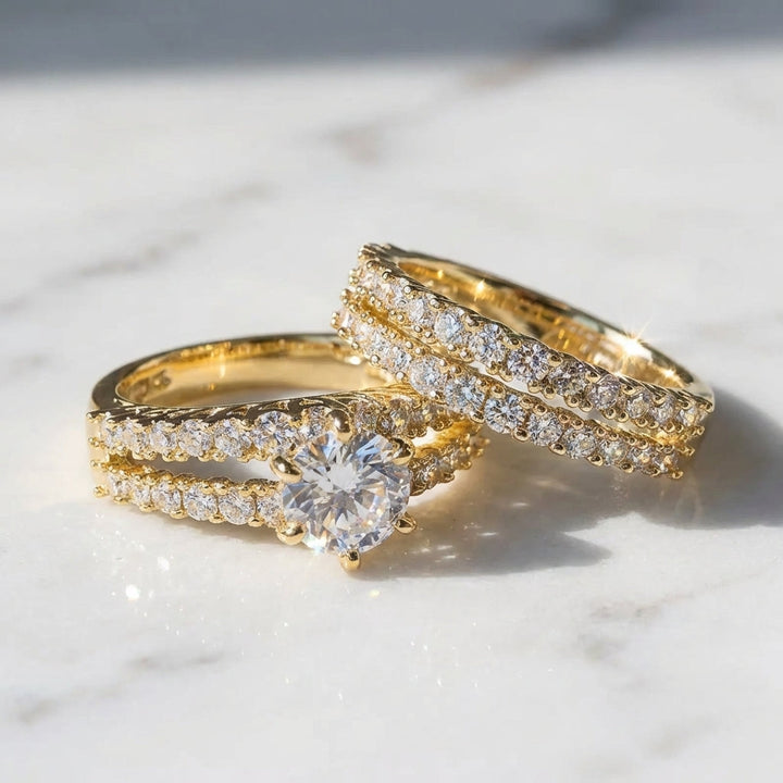 Eternal Radiance | Three-Piece Ring Set