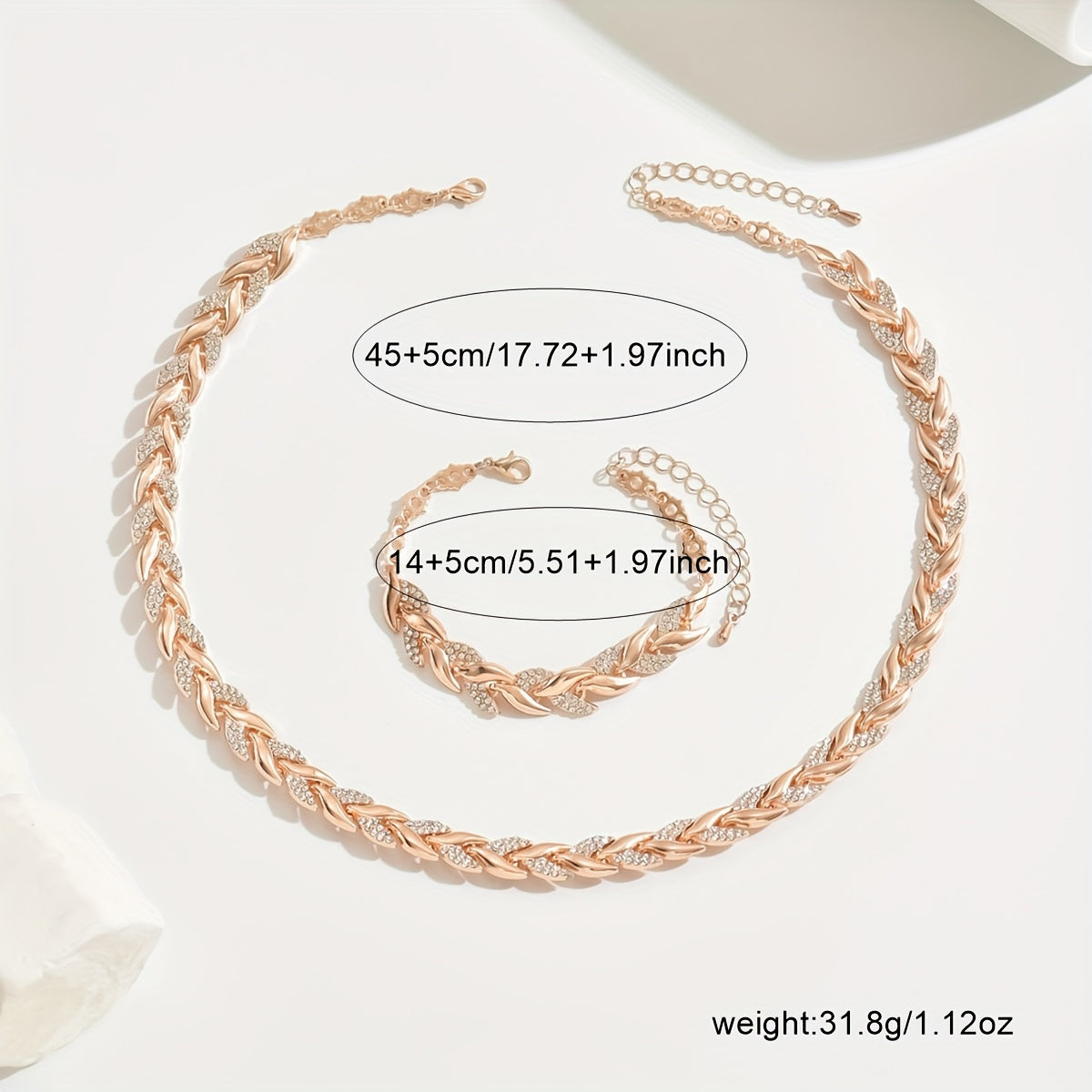 Marina | Fishtail Necklace and Bracelet Set